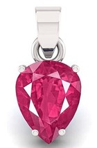 11.25 Ratti / 10.50 Carat Natural Ruby Manik Pear Shape Ashtadhatu Panchdhatu Si - $50.57