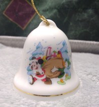 Disney Mickey Mouse as Santa ornament bell 1999 Grolier Collectibles - $14.03