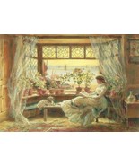 Postcard Reading By The Window Hastings Charles James Lewis New - £2.38 GBP
