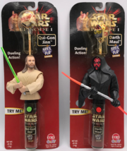 Star Wars Epi. 1 - Dueling Qui-Gon Jinn &amp; Darth Maul Spin Pops - NIB - £7.32 GBP