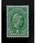 Series of 1917 $1 USA Internal Revenue, Documentary, Yellow Green Scott ... - $36.44 MXN