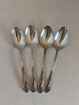 Set of 4 Wm A Rogers A1 Plus Oneida Meadowbrook Silverplate 1936 Teaspoo... - $17.77