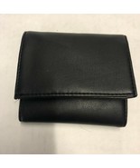 French Connection Black Faux Leather Tri Fold Wallet New - £14.48 GBP