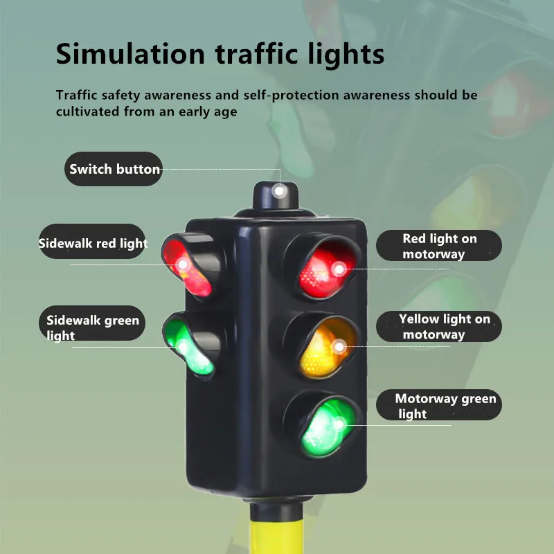 Play Play Mini Traffic Signs Light Speed Camera Model Toy with Music LED Educati - £23.05 GBP