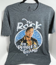 Spencer’s The Rock “The Peoples Champ” WWE T- Shirt Small M Gray Short Sleeve - £10.72 GBP