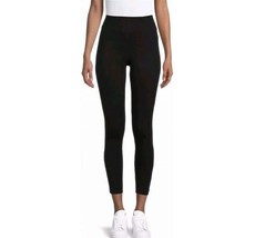 Time &amp; Tru Women&#39;s High Rise Pull On Capri Leggings LARGE (12-14) Black New - $13.99