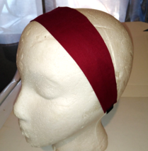 2 X Burgundy Color Fabric Headband for Woman/ Head Wrap Accessory Hair B... - £6.57 GBP