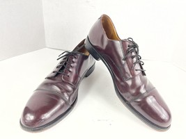 Cole Haan city Caldwell Men&#39;s Size 11 B Cap Toe Oxford Burgundy Red Dress Derby - £25.76 GBP