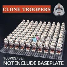 100pcs/set Star Wars 212th Attack Battalion Clone Troopers Minifigures Block Toy - £109.85 GBP