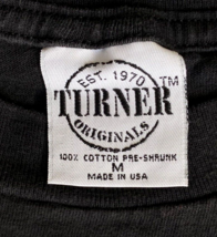 Vtg Wolf Print T Shirt-Turner Originals-Black-Single Stitch Graphic Tee-... - $23.38