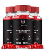 3 Pack AlphaBites Performance Gummies for Men Max Strength Wellness Supp... - $75.50