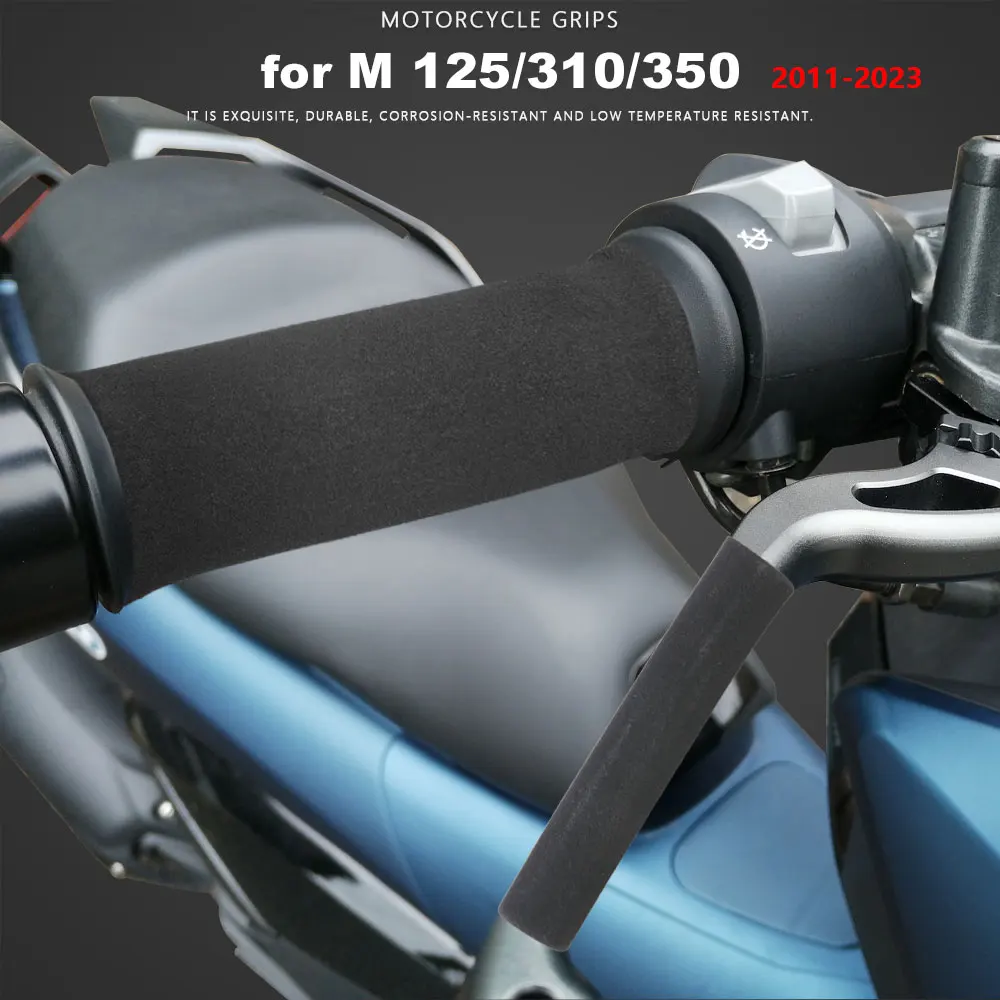 Motorcycle Grips Anti Slip Vibration Sponge Grip for Zontes D350 350D E350 M125 - £14.07 GBP