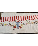 Wamsutta Lustercale 63x108 Bed Skirt Twin Bozo the Clown Bigtop Vintage ... - £47.35 GBP