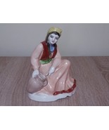 The Girl with a Jug Armenian Porcelain Figurine Vintage, Yerevan Faience... - £232.84 GBP