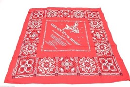 VTG Fast Color Selvage Edge Bandana AICA 1993 100% Cotton 20&quot; Bucking Br... - $28.02