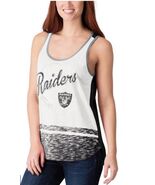 Las Vegas Raiders G-III 4Her by Carl Banks White Blowout Tank Top Size XS - €27,05 EUR