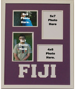 Phi Gamma Delta FIJI Fraternity Licensed Picture Frame Collage 2-4x6 2-5... - £38.33 GBP