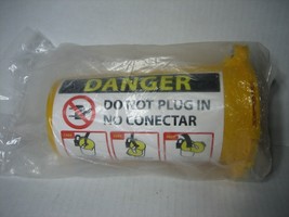 Danger Do Not Plug In Lock Out Tag Out Box Yellow 6 3/4&quot; - £8.95 GBP