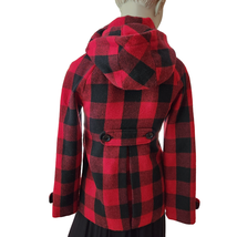 American Rag Winter Coat Junior Size Small Buffalo Plaid Toggle Buttons ... - £18.88 GBP
