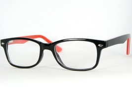 OU 85.276.02 0817 Negro Brillante / Rojo Gafas Montura de Plástico 45-17-133mm - $48.86