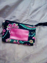 Vera Bradley Petal Paisley Zip ID Case EUC - £11.95 GBP