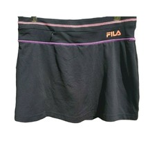 Fila Skort Size Small Womens Black Elastic Waist Built In Shorts Athletic Bottom - £17.42 GBP