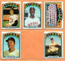 1971 1972 Topps California Angels Team Lot 28 diff Mickey Rivers RC Jeff Torborg - £23.52 GBP