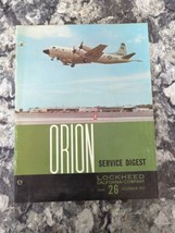 VINTAGE MAGAZINE LOCKHEED ORION SERVICE DIGEST issue 26 December 1972 - £15.58 GBP