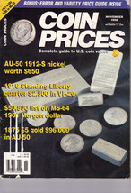 COIN PRICES. November 1998 - £3.15 GBP