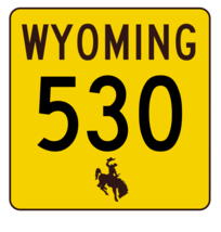 Wyoming Highway 530 Sticker R3549 Highway Sign  - $1.45+