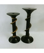 Candlestick Holders Stone Mixed Medium Renoir Designs Philippines Vintage - £20.49 GBP