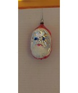 Vintage Christmas Ornament w. German Glass Santa Claus face 4&quot; - €29,54 EUR
