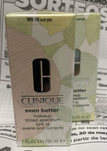 Clinique Even Better Makeup Broad Spectrum SPF15 WN 16 Buff (VF) 1oz Sealed - £18.70 GBP