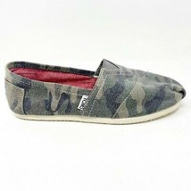 Toms Classics Washed Camo Canvas Womens  Slip On Casual Canvas Flat Shoes - £31.23 GBP