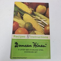 Vintage Duncan Hines Cookware Set Recipes &amp; Instructions Book Booklet - £13.09 GBP