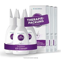 3x Ell Cranell Hair Growth Alfatradiol DHT Anti Hair Loss 3x100ml=300ml ... - $79.15