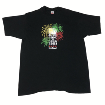 Vintage 1991 LL Bean July 4th 10K &amp; Fun Run Offiicial Black T Shirt Size... - $29.69