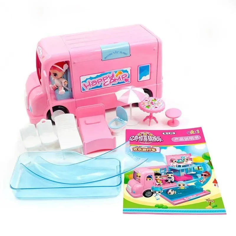 Kid Girl Pretend Diy Motorhome Toy Outdoor Dating Car Furniture Swimming Pool - £38.68 GBP