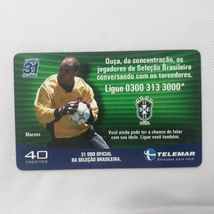 Marcos Goalkeeper World Cup Champion 2002 Phone Card  Rare Telemar Brazil 2002 - £5.44 GBP