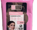 GLOBAL BEAUTY CARE 25-CLOTHS COLLAGEN  CLEANSIING WIPES NEW IN PACKAGING - $7.80