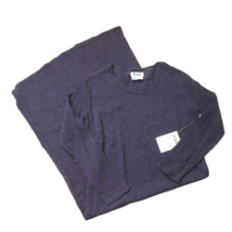 NWT Flax by Jeanne Engelhart Textured Long Shift in Purple Cotton Linen Dress S - £78.85 GBP