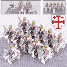 22PCS Medieval Knights of the Holy Sepulchre The Crusaders Army MOC Bricks Toys - £25.76 GBP