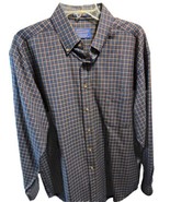 Vintage Sir Pendleton Worsted Wool Shirt Men&#39;s Large Blue Plaid LS Cabin... - $67.70 CAD