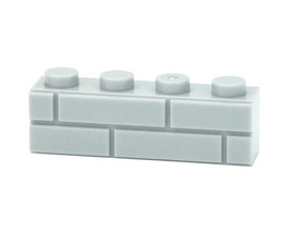 Minifigure Grey Brick 1X4 Construction Brick Piece Rare - $1.10