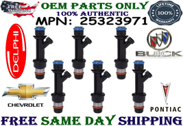 Genuine 6 Sets Delphi 2000,01,02,03,2004 Chevrolet Impala 3.8L V6 Fuel Injectors - £74.30 GBP