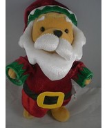 Winnie the Pooh Santa Claus Suit with beard Disney Store 8&quot; w Disney tag... - $6.92