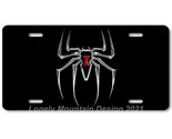 Bony Black Widow Spider Art on Black FLAT Aluminum Novelty Car License T... - $16.19