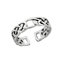 Celtic Knot Braided 925 Sterling Silver Toe Ring - $15.88