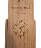 Mike Grgich Signed Wooden Wine Box With Lid and Signed Empty Bottle Exce... - $183.19 CAD