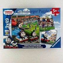 Ravensburger Thomas The Train Watches Soccer Puzzle Set (3 x 49 Piece) - $19.79